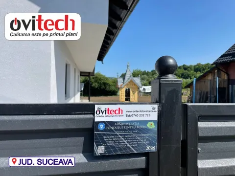 Montaj sistem fotovoltaic 4 kW monofazat cu baterie Sungrow 12,8 kWh, jud. Suceava — fotografia 3
