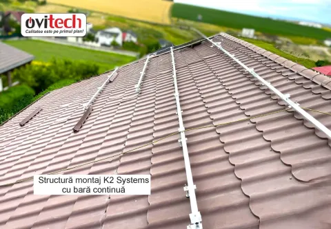 Montaj sistem fotovoltaic 6 kW cu baterie Huawei 10 kWh, jud. Suceava — fotografia 3