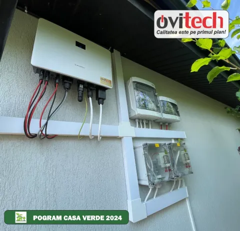 Montaj sistem fotovoltaic 6 kW monofazat, jud. Neamț — fotografia 3