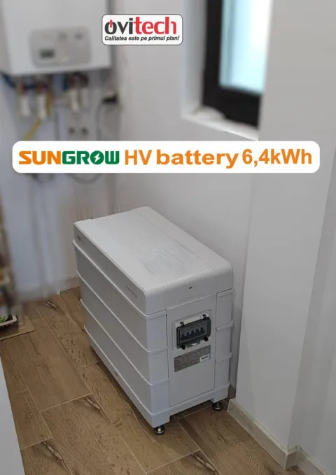 Montaj sistem fotovoltaic 8,1 kWp cu baterie Sungrow 6,4 kWh, jud. Suceava — fotografia 3