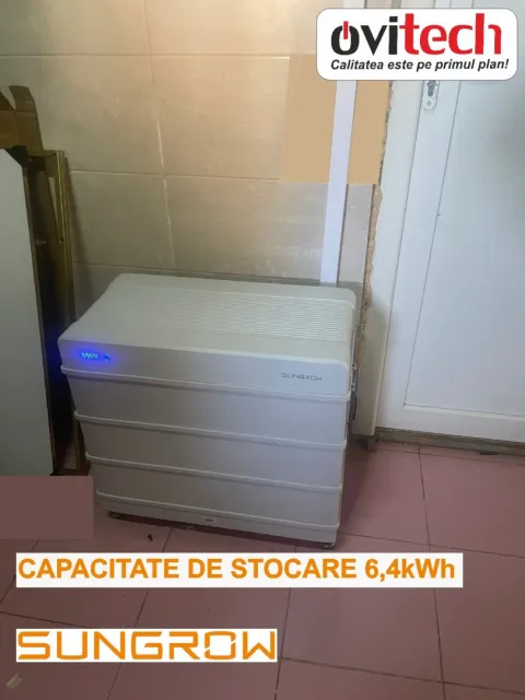 Montaj sistem hibrid Sungrow 6 kW cu baterie 6,4 kWh, jud. Suceava — fotografia 4